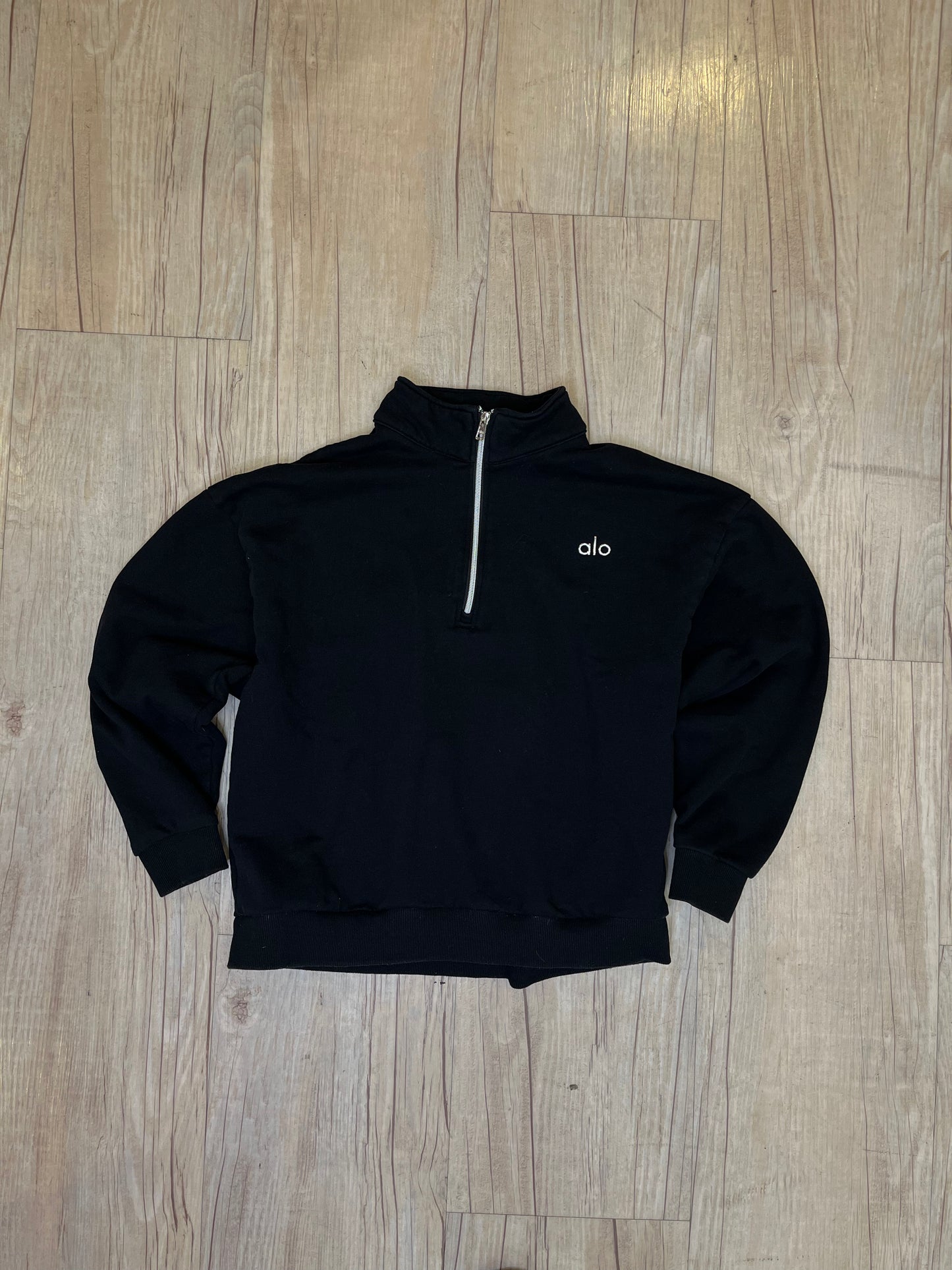 Alo Quarter Zip - Black