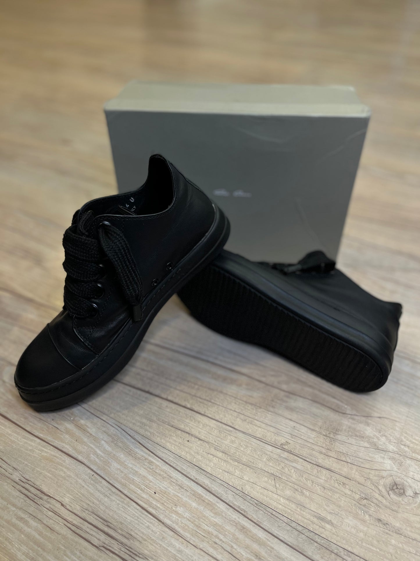 Rick Owen Jumbo Lace Low - Black